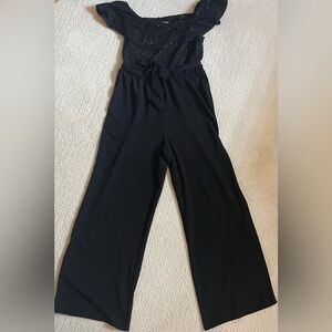 Charlotte Russe sparkly black jumpsuit
